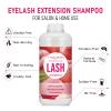 Lash Shampoo Bulk, Eyelash Cleanser for Extensions 1 Liter, Safe Makeup Remover, Non-irritating or Burning Formula Eyelid Foaming Cleanser for Professional Salon and Home Use (Peach-1L) view 3