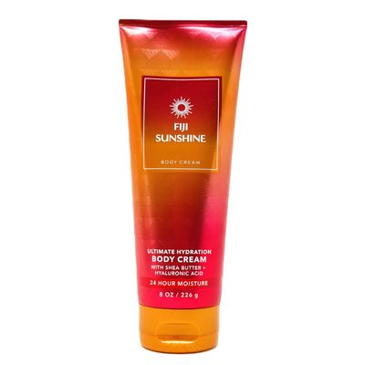 Bath and Body Ultimate Hydration Body Cream 24 Hr Moisture (8 OZ / 226 g, Fiji Sunshine)