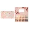 32-Color Floral Eyeshadow Palette, Matte and Shimmer Earth Tones, Pink Case view 1