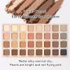 32-Color Floral Eyeshadow Palette, Matte and Shimmer Earth Tones, Pink Case view 3