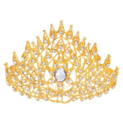 Didiseaon Princess Crown: Traditional Golden Crown With Combs Hair Comb For Women - Style Hair Accessories For Travel Photoshoots Wedding
