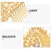 Didiseaon Princess Crown: Traditional Golden Crown With Combs Hair Comb For Women - Style Hair Accessories For Travel Photoshoots Wedding view 3
