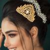Didiseaon Princess Crown: Traditional Golden Crown With Combs Hair Comb For Women - Style Hair Accessories For Travel Photoshoots Wedding view 4