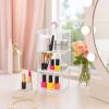 Accessory Organizer for Girls Hair, Three-Tier Transparent Storage Box, Acrylic Clear Design, Dust-Free Hair Stuff Keeper, for Bands and Clips Ideal view 3