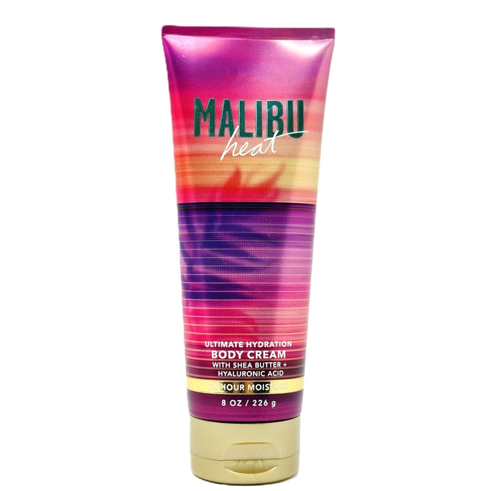 Bath and Body Ultimate Hydration Body Cream 24 Hr Moisture (8 OZ / 226 g, Malibu Heat)