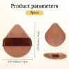 8pcs Triangle Powder Puff, Mini Powder Puff, Setting Powders Puffs, Triangle Makeup Powders Puffs, Soft Plush Setting for Face Reusable Velvet for Flawless Application for Women Girls view 2