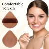 8pcs Triangle Powder Puff, Mini Powder Puff, Setting Powders Puffs, Triangle Makeup Powders Puffs, Soft Plush Setting for Face Reusable Velvet for Flawless Application for Women Girls view 3