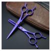 5.5-Inch Hair Cutting Scissors Set  Professional Barber & Salon Cutting & Thinning Shears(Yellow) view 4