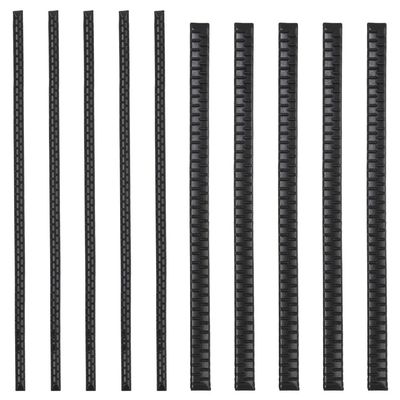 SOFPLATE 10Pcs 2 Sizes Headband Rubber Teeth Grip Hairbands Black Resin Self-Adhesive Non Slip Crown Tiara Flexible Sticky Silicone Hair Hoop Tooth Comb Hair Accessories for Women Supplies DIY Crafts