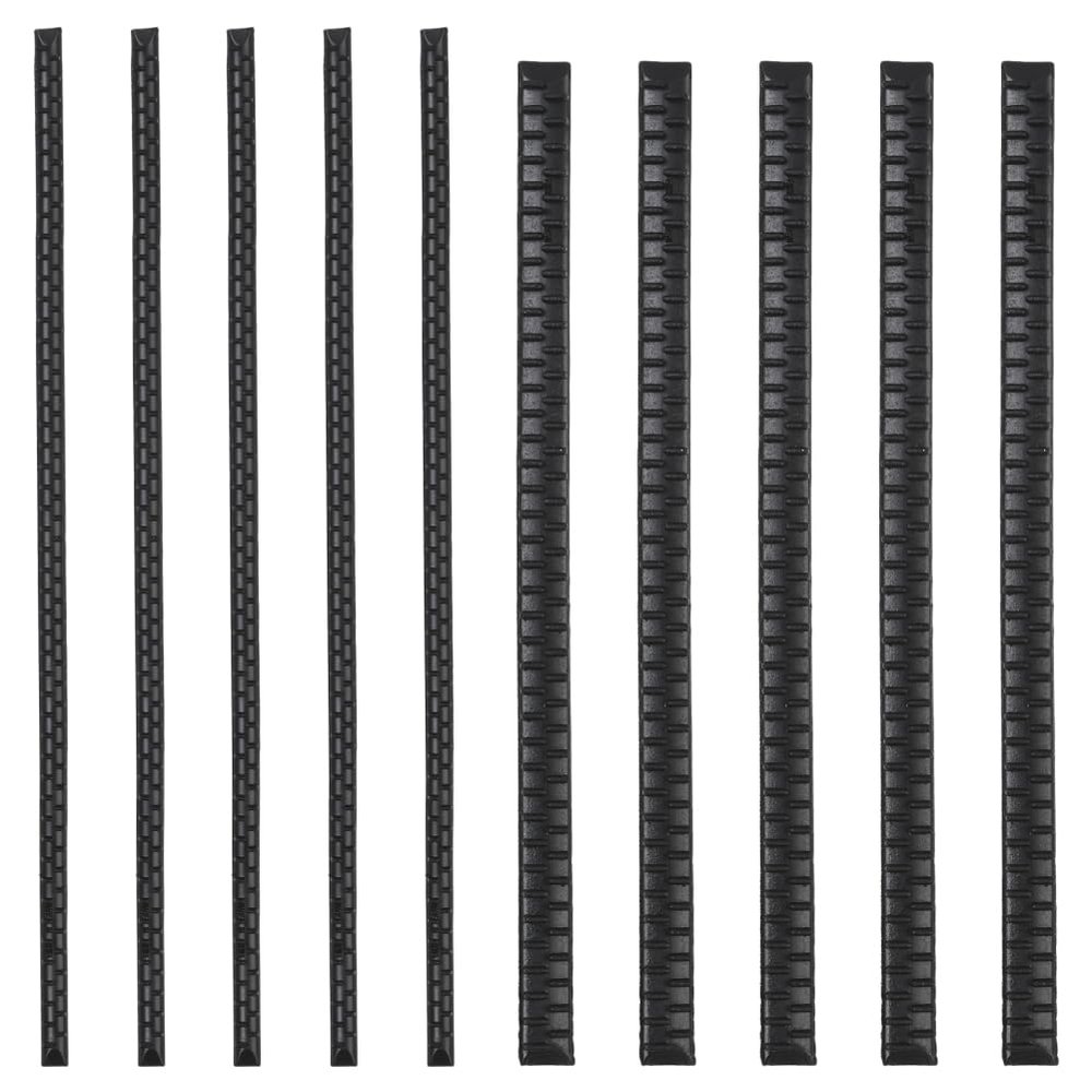 SOFPLATE 10Pcs 2 Sizes Headband Rubber Teeth Grip Hairbands Black Resin Self-Adhesive Non Slip Crown Tiara Flexible Sticky Silicone Hair Hoop Tooth Comb Hair Accessories for Women Supplies DIY Crafts