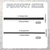 SOFPLATE 10Pcs 2 Sizes Headband Rubber Teeth Grip Hairbands Black Resin Self-Adhesive Non Slip Crown Tiara Flexible Sticky Silicone Hair Hoop Tooth Comb Hair Accessories for Women Supplies DIY Crafts view 2