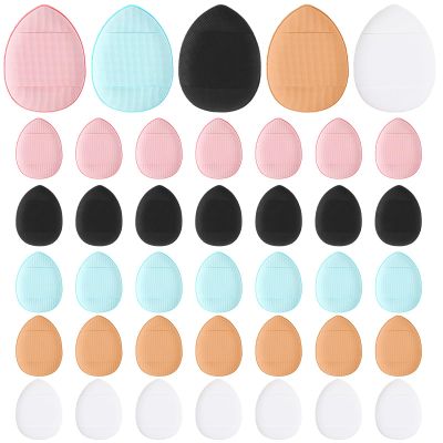 40pcs Mini Powder Puff, Finger Puff, Makeup Sponges For Foundation, Makeup Puffs, Mini Powder Puffs For Face Powders, Triangle Makeups Powders Makeups Sponges for Blending for Women 1.57 x 1.18 inches
