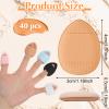 40pcs Mini Powder Puff, Finger Puff, Makeup Sponges For Foundation, Makeup Puffs, Mini Powder Puffs For Face Powders, Triangle Makeups Powders Makeups Sponges for Blending for Women 1.57 x 1.18 inches view 2