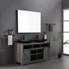 48x36 Inch LED Backlit Bathroom Mirror with Metal Frame, Wall Mounted Vanity Mirror with Touch Control, Anti-Fog, 3 Color Lighting, Dimmable Design for Modern Bathrooms view 1