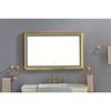 48x30 Inch LED Front Lit Bathroom Mirror with Metal Frame, Wall Mounted Vanity Mirror with Touch Control, Anti Fog, 3 Color Lighting Modes, Dimmable Design for Modern Bathrooms view 4