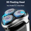 Electric Razor MAXT for Men Rechargeable IPX7 Waterproof Wet & Dry Electric Shaver with Pop up Trimmer and LED Display for Dad Husband view 2