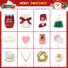 Joyliss Christmas Gift Baskets for Women, Christmas Advent Calendars 2025 for Adult Women and Teen Girls, Luxury Spa Self Care Christmas Gifts Basket Countdown Calendar for Mom Wife Girlfriend Red view 2