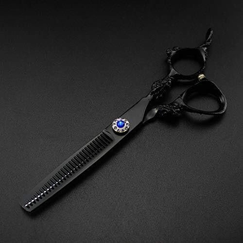 6-Inch Hair Cutting Scissors Set, Black Dragon Handle, Barber & Thinning Shears