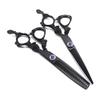 6-Inch Hair Cutting Scissors Set, Black Dragon Handle, Barber & Thinning Shears view 4
