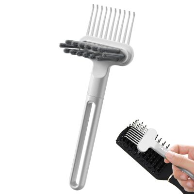 2-in-1 Hair Brush Cleaner Tool for Bathroom Quick Hair Removal Efficient Cleaning Portable Design for Salon Family Travel Bathrooms Dirts Dust Living Room Vanity Bedrooms Daily Barber