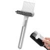 2-in-1 Hair Brush Cleaner Tool for Bathroom Quick Hair Removal Efficient Cleaning Portable Design for Salon Family Travel Bathrooms Dirts Dust Living Room Vanity Bedrooms Daily Barber view 1