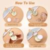 2 Pcs 6G Mini Loose Powder Container with Puff, Empty Mini Makeup Containers, Reusable Plastic Powder Compact with Mirror, Travel-Friendly Small Powders Box(Gold, Silver) view 3