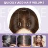 Topunique 3x5 Inch Injected Silk Base Hair Toppers for Women, 16 Inch Length 130% Density Real Human Hair Pieces #2 Dark Brown view 2
