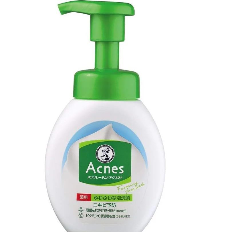 Acnes Fluffy Foam Face Wash Acne Cleanser 160ml (Made of Japan)