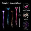 10 Pack Light Up Hair Accessories Braid, Glow in the Dark Party Supplies Favors for Women Girl, Light Up Braid Extension Clips Neon Rave Party Festival Accessories view 3