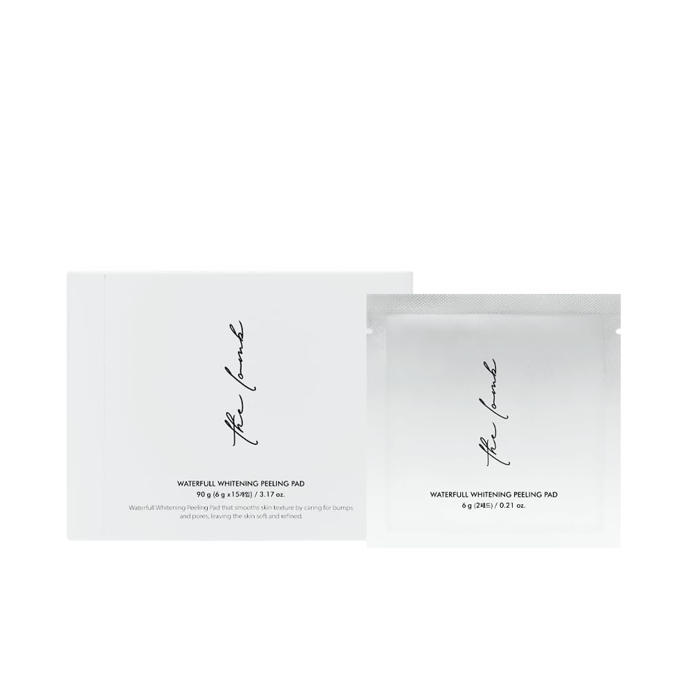 The Lomb Waterful Peeling Pad - Low-Irritation Exfoliating Facial Pads for Sensitive Skin, Moisturizing & Sebum Control -15ea/ 3.17 oz.