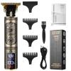 @BuyMartianTravel | Professional Cordless Hair Clipper | Retro Dragon Metal Body, Precision Blades, LED Display, USB Rechargeable | Great for Everyday and Travel | Gift For Him view 1