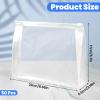 50 Pcs Mini Clear Makeup Bag Small Clear-Plastic Zipper Pouches Small Clearly-Zipper Pouch Transparent Waterproof Travel Toiletry Bag for Cosmetic, Swimsuit, Women Men Vacation(8.6'',Transparent) view 2