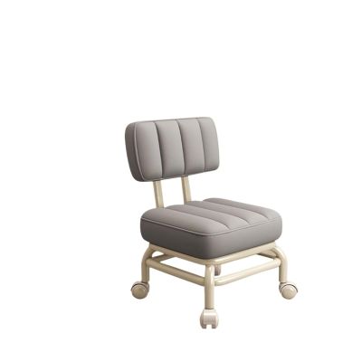 Pedicure Chair Low Rolling Seat with Wheels 360 Rotating Multipurpose Makeup Roller Seat Short Stool for Salon Office Barber Shop Kitchen Home (Light Gray,One Size)