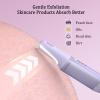 Dermaplane Razor for Women Face, Dermaplaning Tool for Face, Sonic Smooth Exfoliation & Peach Fuzz-Hair Removal System with 10 Dermaplaning Blades, Twilight Purple view 4