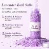 Spa Gifts for Women 7 Pcs Home Spa Kit Lavender Bath Set,Spa Gift Baskets Self Care Gifts Spa Gifts for Women Birthday,Mothers Day Basket Easter Christmas Bath Set view 4