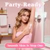Bikini Trimmer for Women, IPX7 Waterproof, Painless Rechargeable Electric Razor Remover, 2-in-1 Facial & Pubic Hair Removal for Sensitive Skin, Portable Travel Size, Womens Gift, Pink view 2