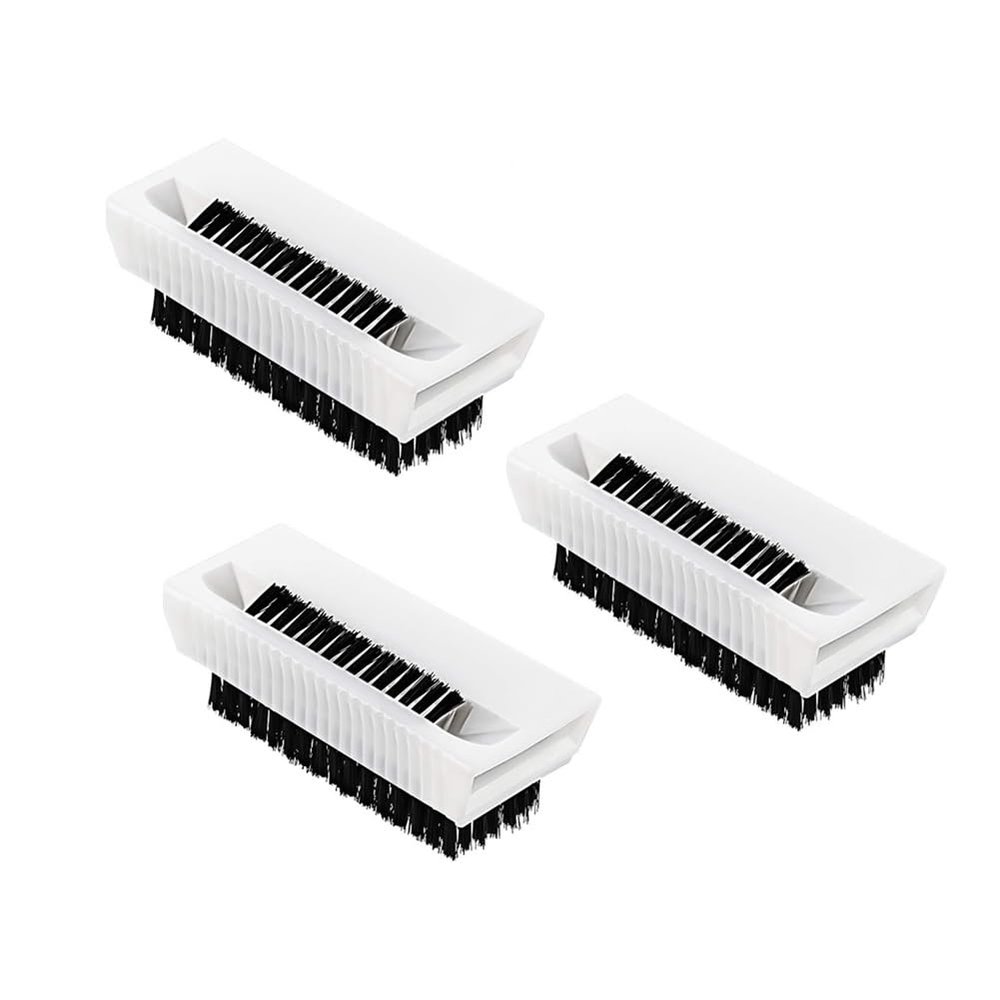 3pcs Surgical Scrub Brushes for Hands Non-Disposable Sterile Hand Scrubber Double-Sided Nail Brushes with Nail Cleaner Hand and Nail Cleaning Brush Stiff Bristle Fingernail Brushes Nail Scrub Brushes