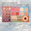 29 color eye shadow plate powder blusher highlight Valentine's Day makeup artist color eye shadow plate view 3