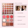 34 color eye shadow plate book multi-function pearl matte high gloss powder blusher eye shadow in one Valentine's Day birthday gift Eyeshadow Makeup view 4