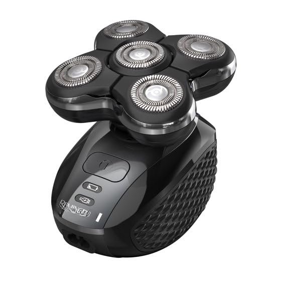 Remiington Balder Pro Xr-7000Electric Head Shaver, Cordless, Waterproof, Rechargeable, Black, 5 Dual Track Heads, 50 Min Runtime