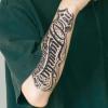 1Pc Handwritten Font Arm Waterproof Temporary Tattoo, Long-Lasting 1-2 Weeks, Realistic Tattoo For Arm, Leg. view 3