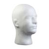 11 Inch Male Foam Head White Male Mannequin Head for Display Wigs Hats Headphone Mask Sunglasses Scarf for Store Salon Home (1 Pack) view 1