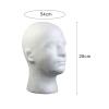 11 Inch Male Foam Head White Male Mannequin Head for Display Wigs Hats Headphone Mask Sunglasses Scarf for Store Salon Home (1 Pack) view 2