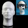 11 Inch Male Foam Head White Male Mannequin Head for Display Wigs Hats Headphone Mask Sunglasses Scarf for Store Salon Home (1 Pack) view 3