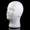 11 Inch Male Foam Head White Male Mannequin Head for Display Wigs Hats Headphone Mask Sunglasses Scarf for Store Salon Home (1 Pack) view 4