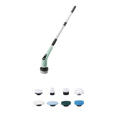 ANGESHA Electric Multipurpose Brush 9 in 1 with 5Speeds Detachable Adjustable Handle for Bath Tub Car Tile Floor
