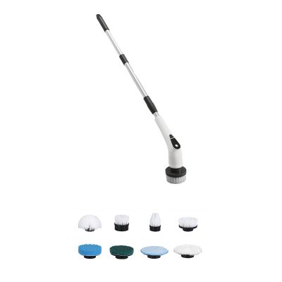 ANGESHA Electric Multipurpose Brush 9 in 1 with 5Speeds Detachable Adjustable Handle for Bath Tub Car Tile Floor