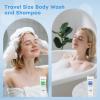 200 Pcs 4-IN-1 Hotel Toiletries Bulk Set,4-Piece Set Mini Bulk Travel Size Toiletries Set 1 oz each Shampoo,Conditioner, Body Lotion,Body Wash for Guests,Homeless view 2