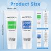200 Pcs 4-IN-1 Hotel Toiletries Bulk Set,4-Piece Set Mini Bulk Travel Size Toiletries Set 1 oz each Shampoo,Conditioner, Body Lotion,Body Wash for Guests,Homeless view 4