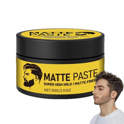 TUOSHITONG Pomade For Men, All Day Hold Matte Natural Smooth Low Shine Hair Wax, Flake-Free Non-Greasy Styling Cream for All Day Contro, Shine And Moisturising, All Hair Types(100G)